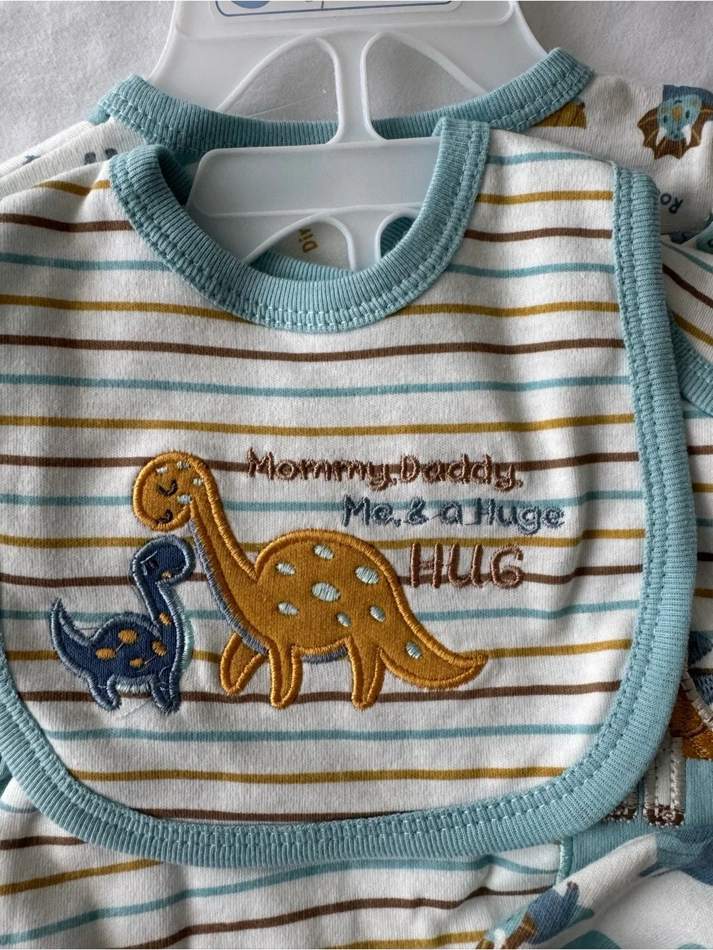 NEW! Baby 5-Piece Dino Print Layette Set - Light Blue